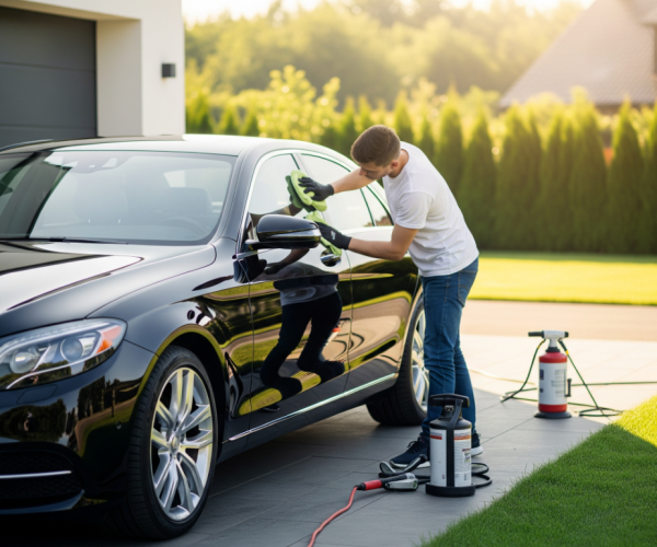 A provider detailing a car